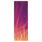 Non slip hot yoga mat for sweaty yoga practice with natural rubber base