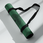 Hot Yoga Mat - Rainforest Ritual | MIYRA rolled with strap, eco-friendly non-slip design for hot yoga.