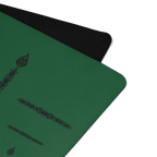 Hot Yoga Mat - Rainforest Ritual | MIYRA non slip green mat for hot yoga with sweat activated grip