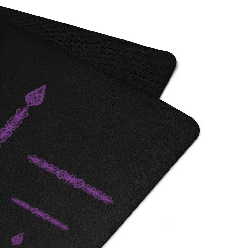 Hot Yoga Mat - Violet Meridian | MIYRA - non slip surface for sweaty yoga flows.