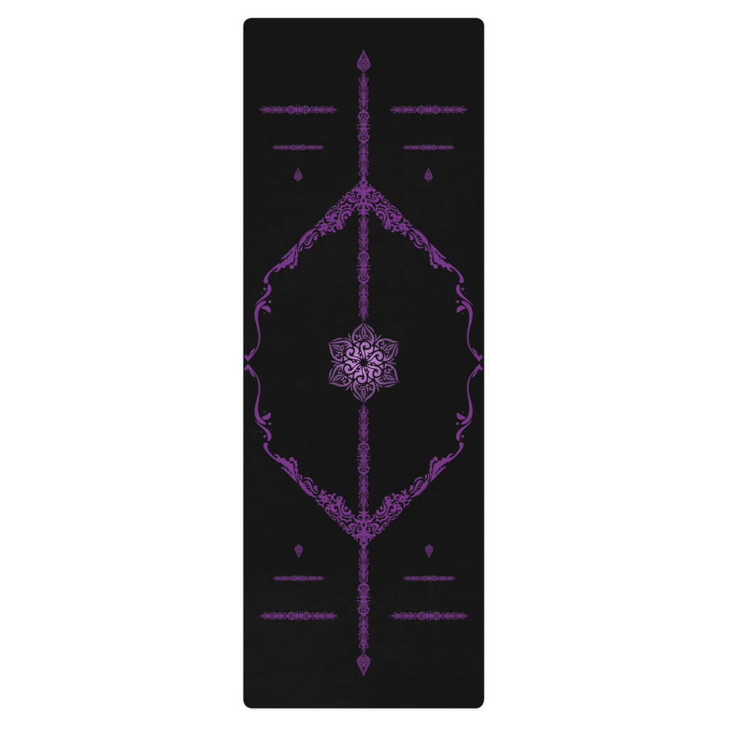 Hot Yoga Mat - Violet Meridian | MIYRA, non-slip, sweat-activated grip design for effective hot yoga sessions.