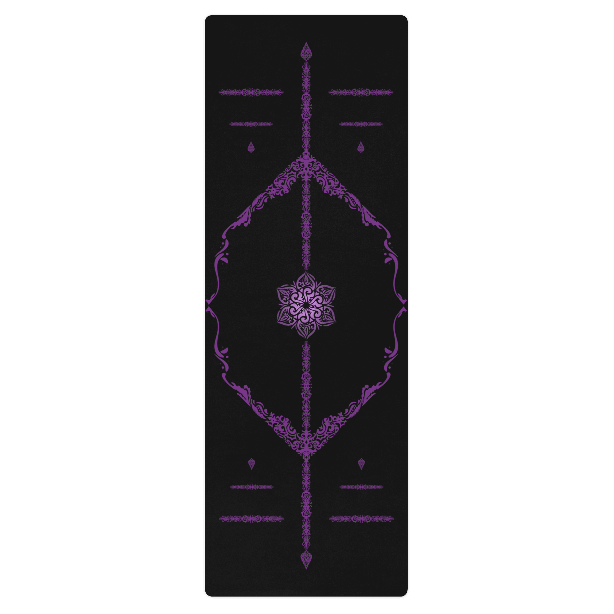 Hot Yoga Mat - Violet Meridian | MIYRA, non-slip, sweat-activated grip design for effective hot yoga sessions.
