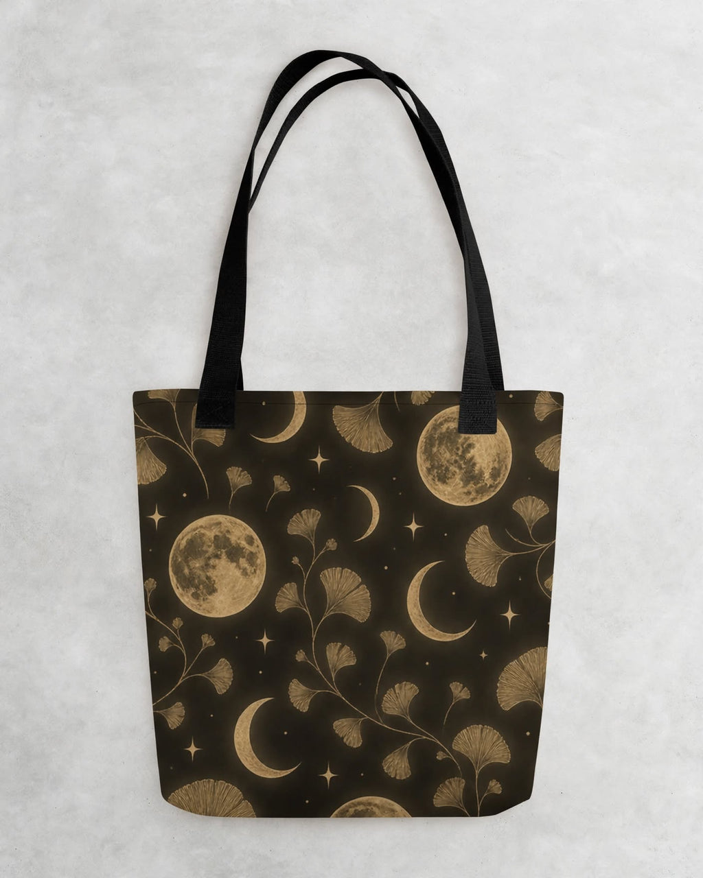 Luna Ginkgo Tote Bag (15″ × 15″)