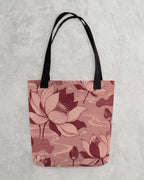 Lotus Bloom Tote Bag (15″ × 15″)