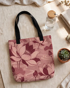 Lotus Bloom Tote Bag (15″ × 15″)