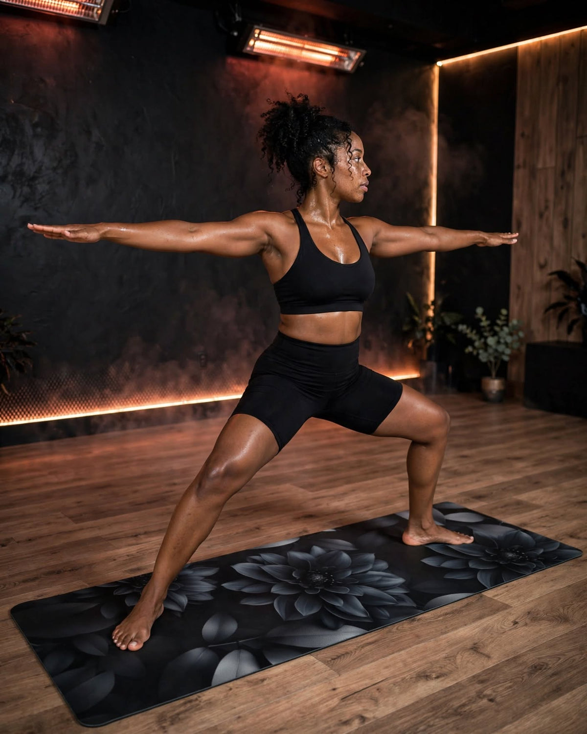 Midnight Bloom - Yoga mat