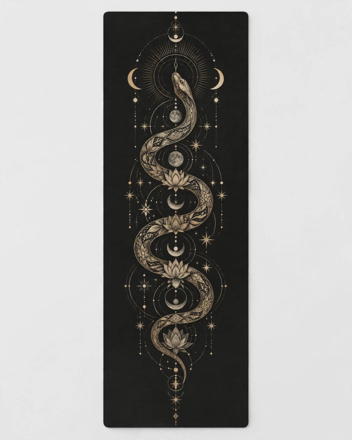 Hot Yoga Mat - Lunar Serpent