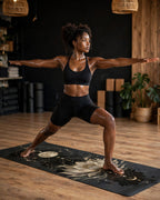 Hot Yoga Mat - Moonlit Lotus