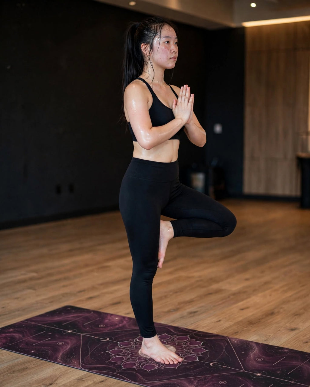 Hot Yoga Mat - Violet Eclipse