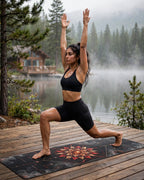 Hot Yoga Mat - Crimson Eclipse