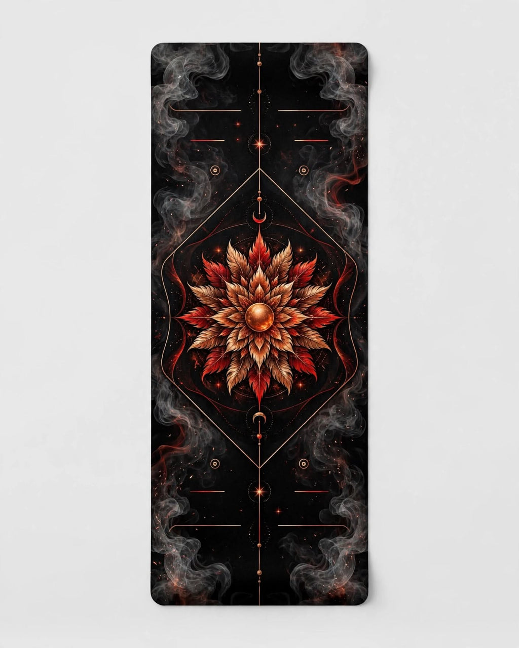 Hot Yoga Mat - Crimson Eclipse