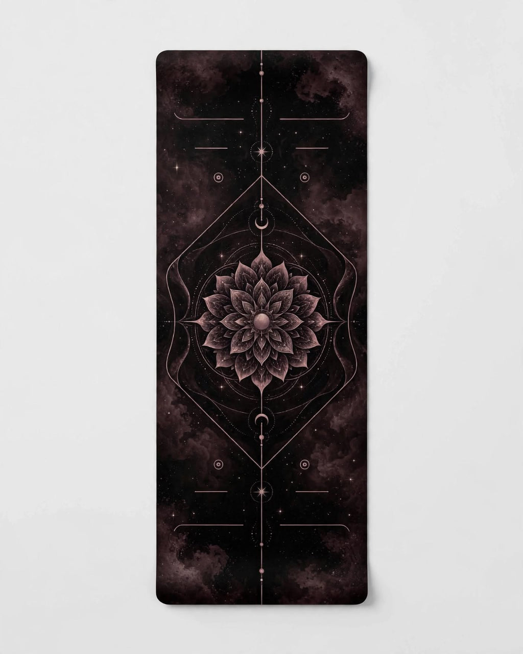 Hot Yoga Mat - Midnight Rose