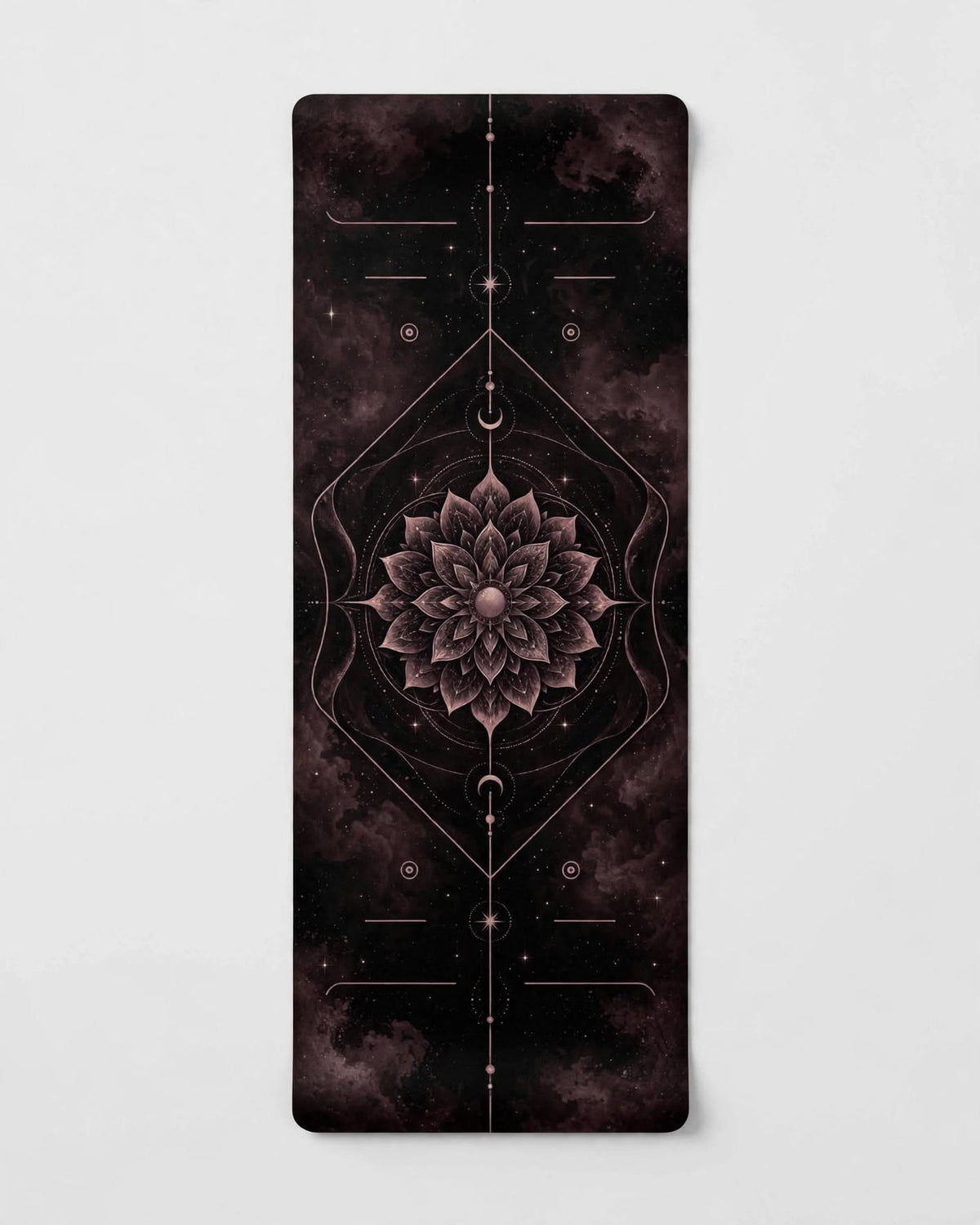 Hot Yoga Mat - Midnight Rose