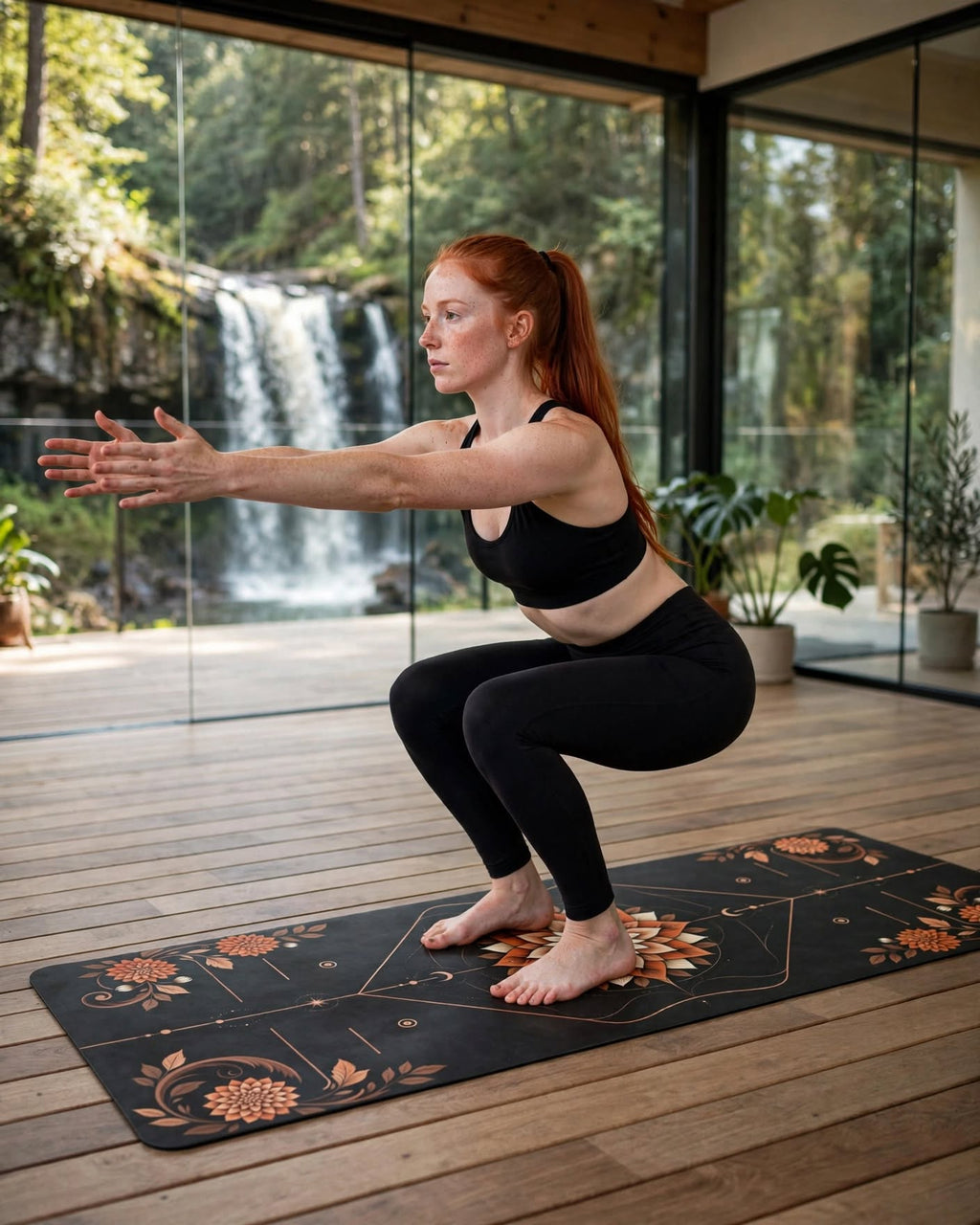 Hot Yoga Mat - Autumn Eclipse