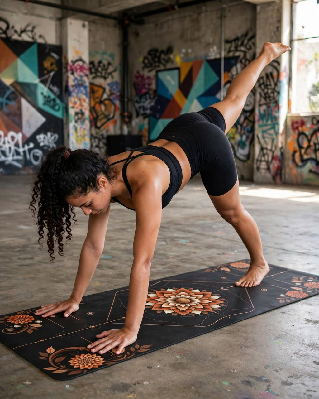 Hot Yoga Mat - Autumn Eclipse