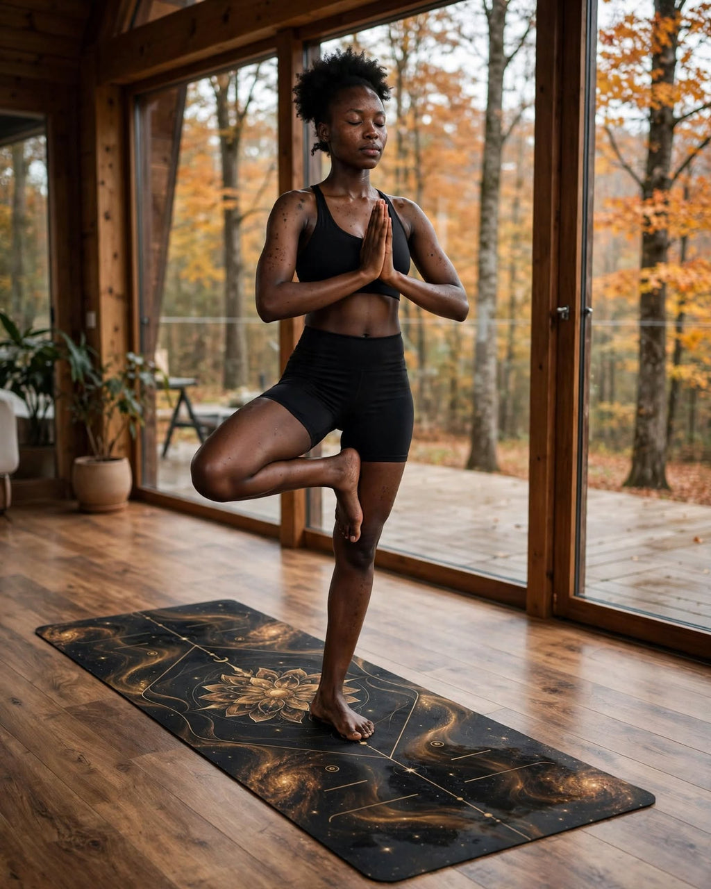 Hot Yoga Mat - Solar Bloom