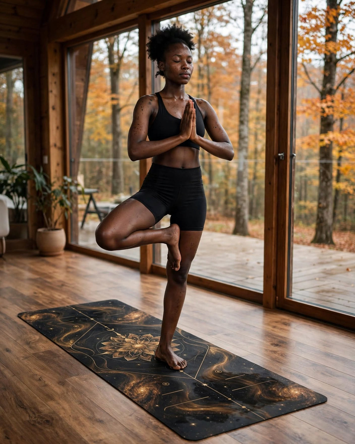 Hot Yoga Mat - Solar Bloom