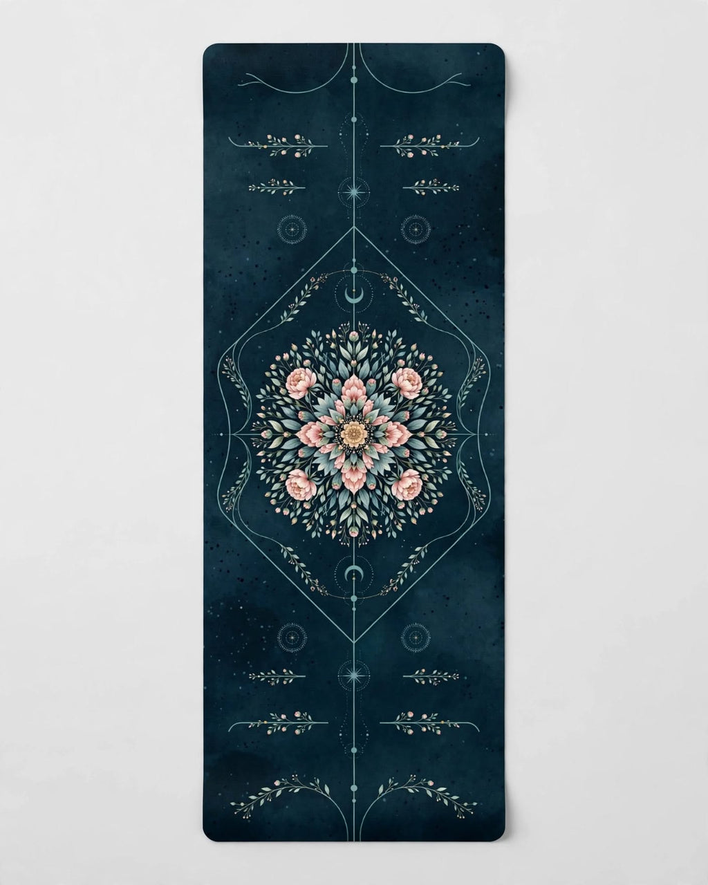 Hot Yoga Mat - Teal Eclipse