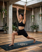 Hot Yoga Mat - Teal Eclipse