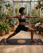 Hot Yoga Mat - Nightfall Blossom