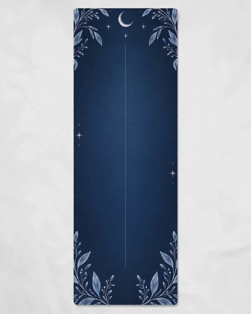 Best Yoga Mat For Hot Yoga design featuring midnight laurel and celestial accents, perfect for enhancing yoga practice.