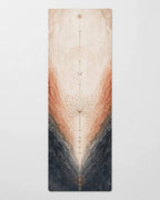 Hot Yoga Mat | Desert Core showcasing a serene lotus design with earthy colors, ideal for intense yoga practices.