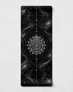 Hot Yoga Mat - Celestial Eye with celestial design, perfect for hot yoga and meditation, features non-slip surface.