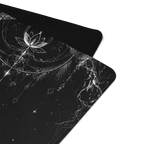 Hot Yoga Mat - Dark Halo | MIYRA® design features intricate patterns and a premium microfiber surface for ultimate grip.