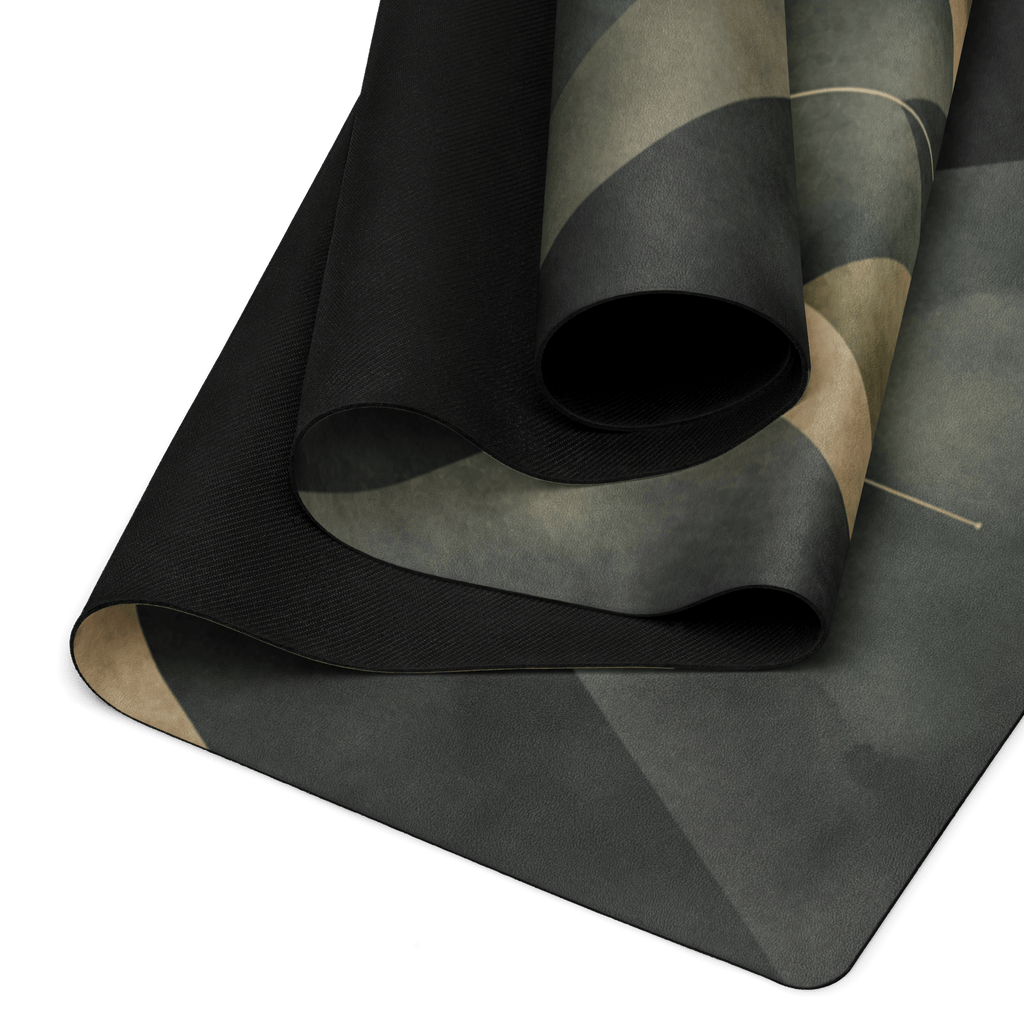 Hot Yoga Mat - Obsidian Prism | MIYRA® showcasing the premium design with microfiber surface and natural rubber base.