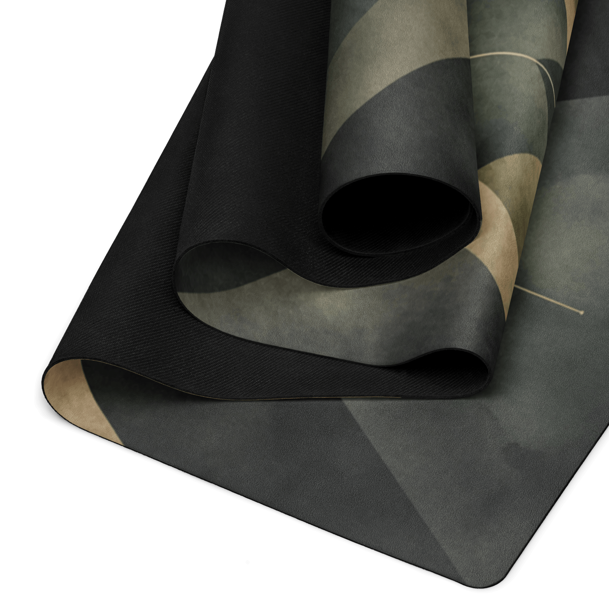 Hot Yoga Mat - Obsidian Prism | MIYRA® showcasing the premium design with microfiber surface and natural rubber base.