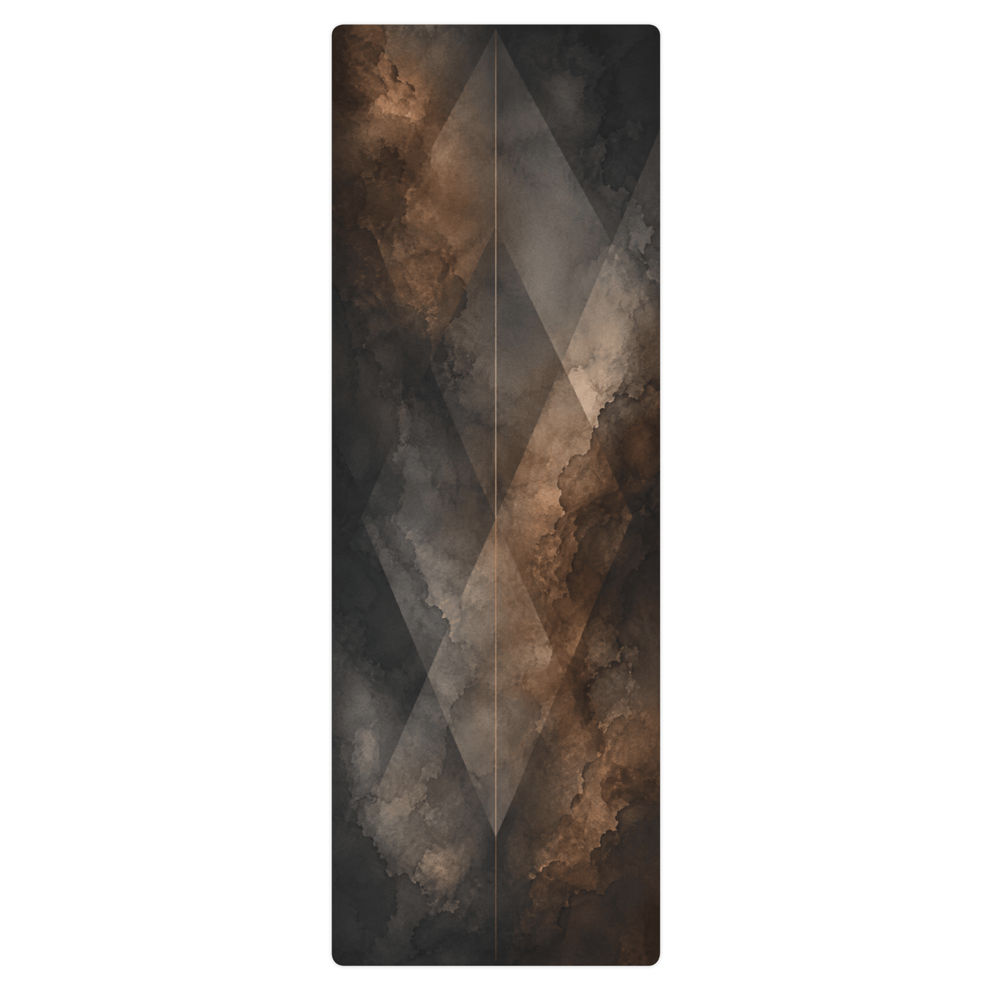 Hot Yoga Mat - Ashen Flow | MIYRA® with a stylish design in earthy tones, perfect for non-slip and towel-free hot yoga.
