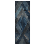 Hot Yoga Mat - Cobalt Veil | MIYRA® with a beautiful watercolor design, ideal for towel-free hot yoga and enhanced grip.