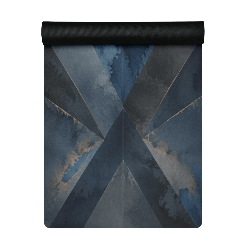 Hot Yoga Mat - Cobalt Veil | MIYRA® with sweat activated grip and non-slip performance for towel-free hot yoga.