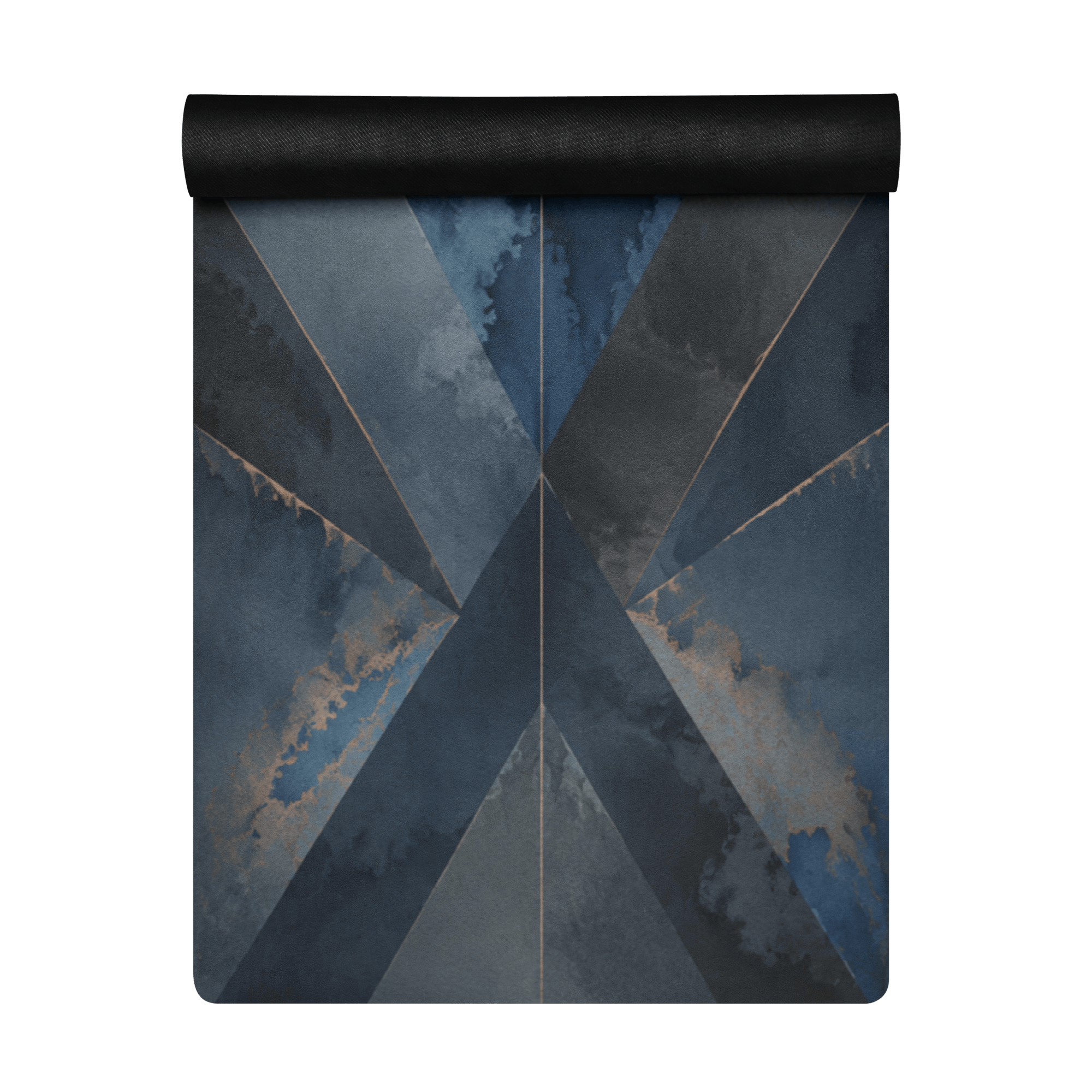 Hot Yoga Mat - Cobalt Veil | MIYRA® with sweat activated grip and non-slip performance for towel-free hot yoga.