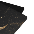 Hot Yoga Mat - Cosmic Stillness | MIYRA® features a celestial design, ideal for non-slip performance during towel-free hot yoga.
