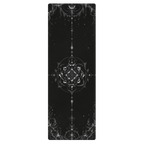 Hot Yoga Mat - Dark Halo | MIYRA® featuring a unique design with a premium microfiber surface for towel free hot yoga.
