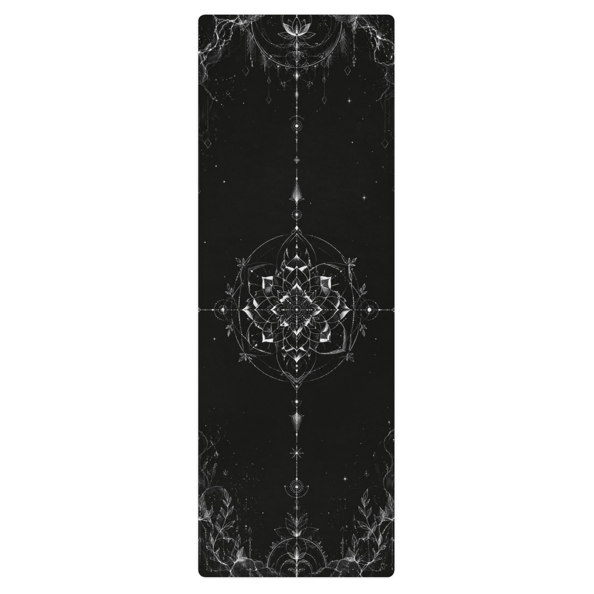 Hot Yoga Mat - Dark Halo | MIYRA® featuring a unique design with a premium microfiber surface for towel free hot yoga.