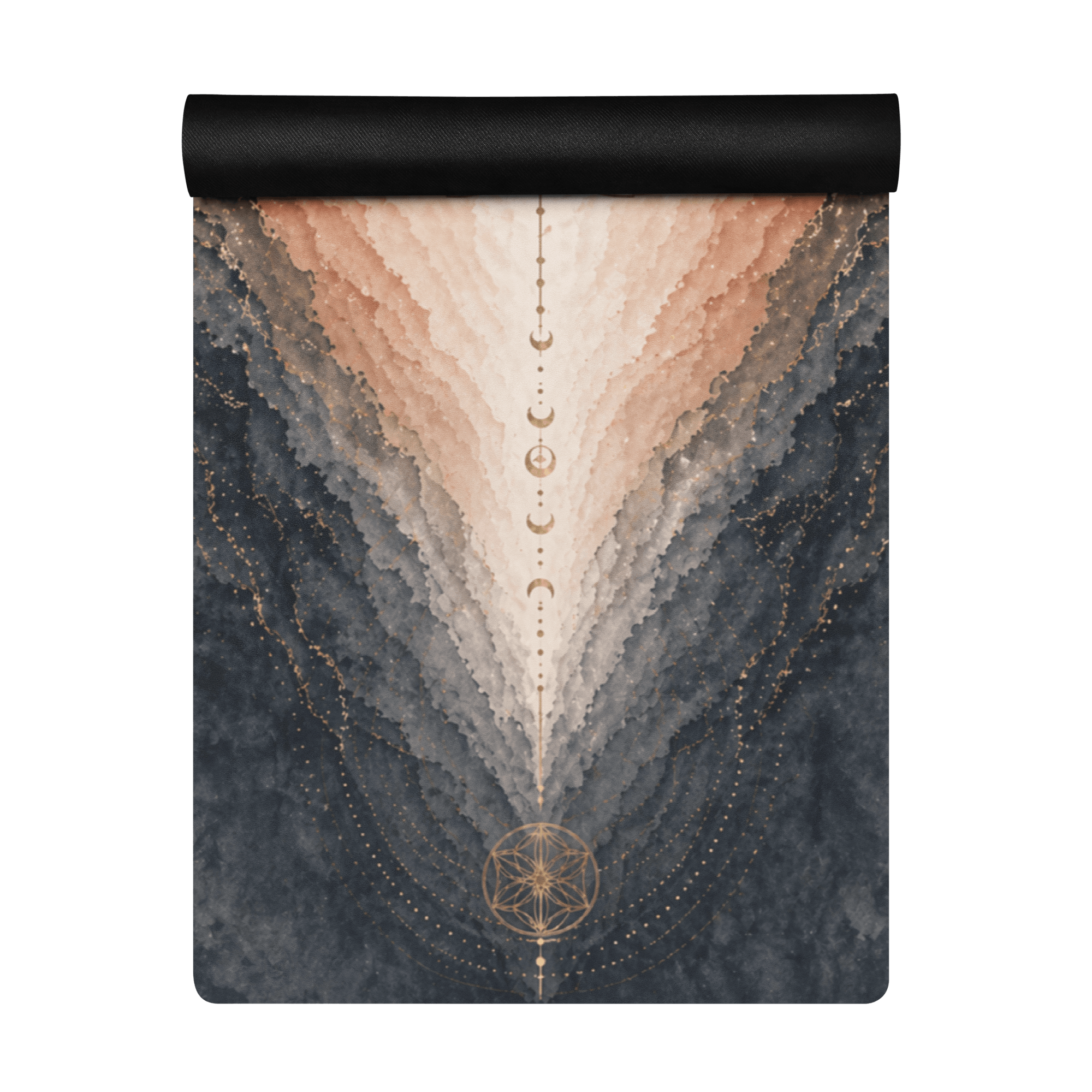 Hot Yoga Mat - Desert Core | MIYRA® featuring a beautiful abstract design for towel-free hot yoga sessions.