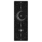 Hot Yoga Mat - Lunar Constellation | MIYRA® featuring a celestial design with premium microfiber surface for non-slip performance.
