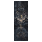 Hot Yoga Mat - Midnight Lotus | MIYRA® with stunning lotus designs and celestial scenery, perfect for non-slip hot yoga.