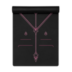 Hot Yoga Mat - Rose Ritual | MIYRA® features a sleek design with pink accents, ideal for towel-free hot yoga.
