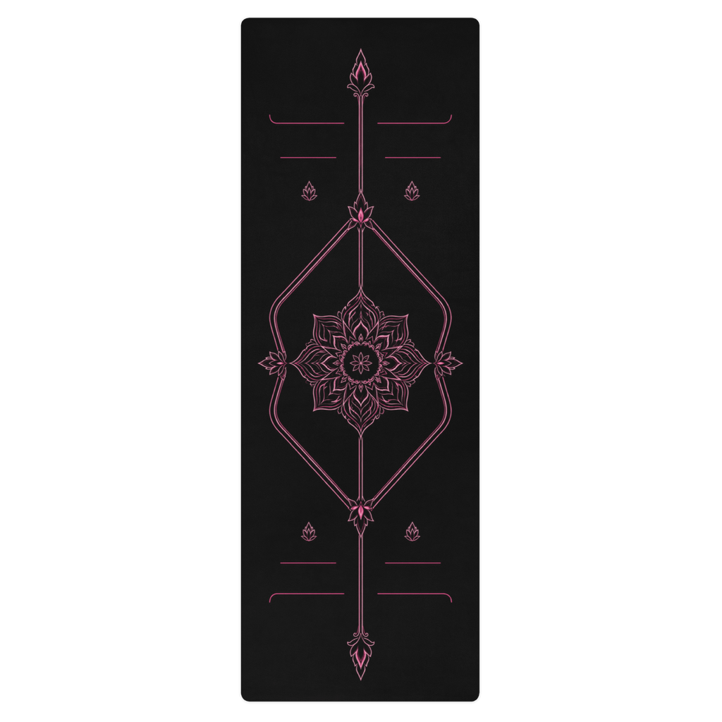 Hot Yoga Mat - Rose Ritual | MIYRA® features a stunning design with sweat-activated grip, perfect for towel-free hot yoga.