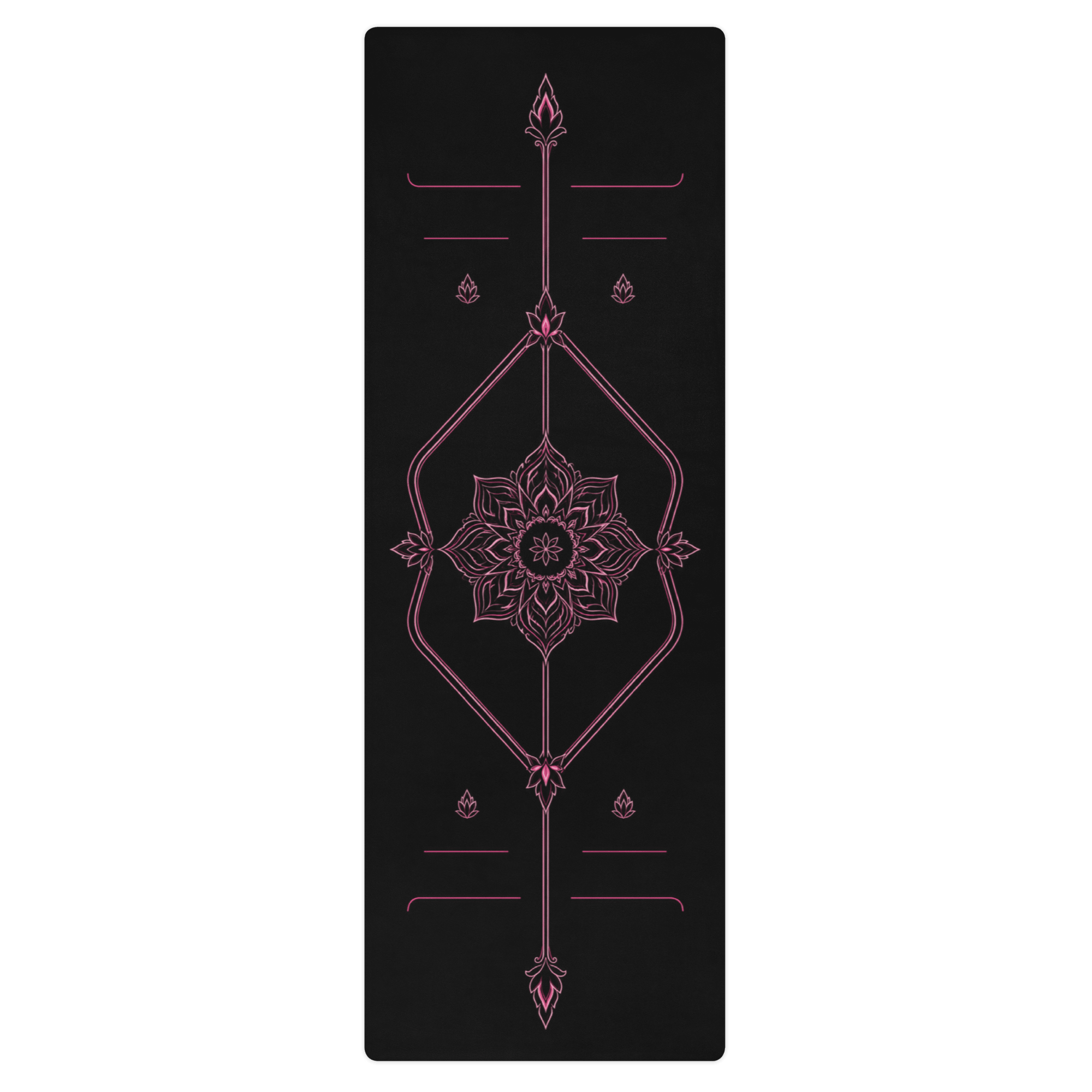 Hot Yoga Mat - Rose Ritual | MIYRA® features a stunning design with sweat-activated grip, perfect for towel-free hot yoga.