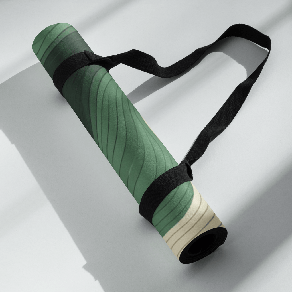 Non slip hot yoga mat for sweaty yoga practice with natural rubber base
