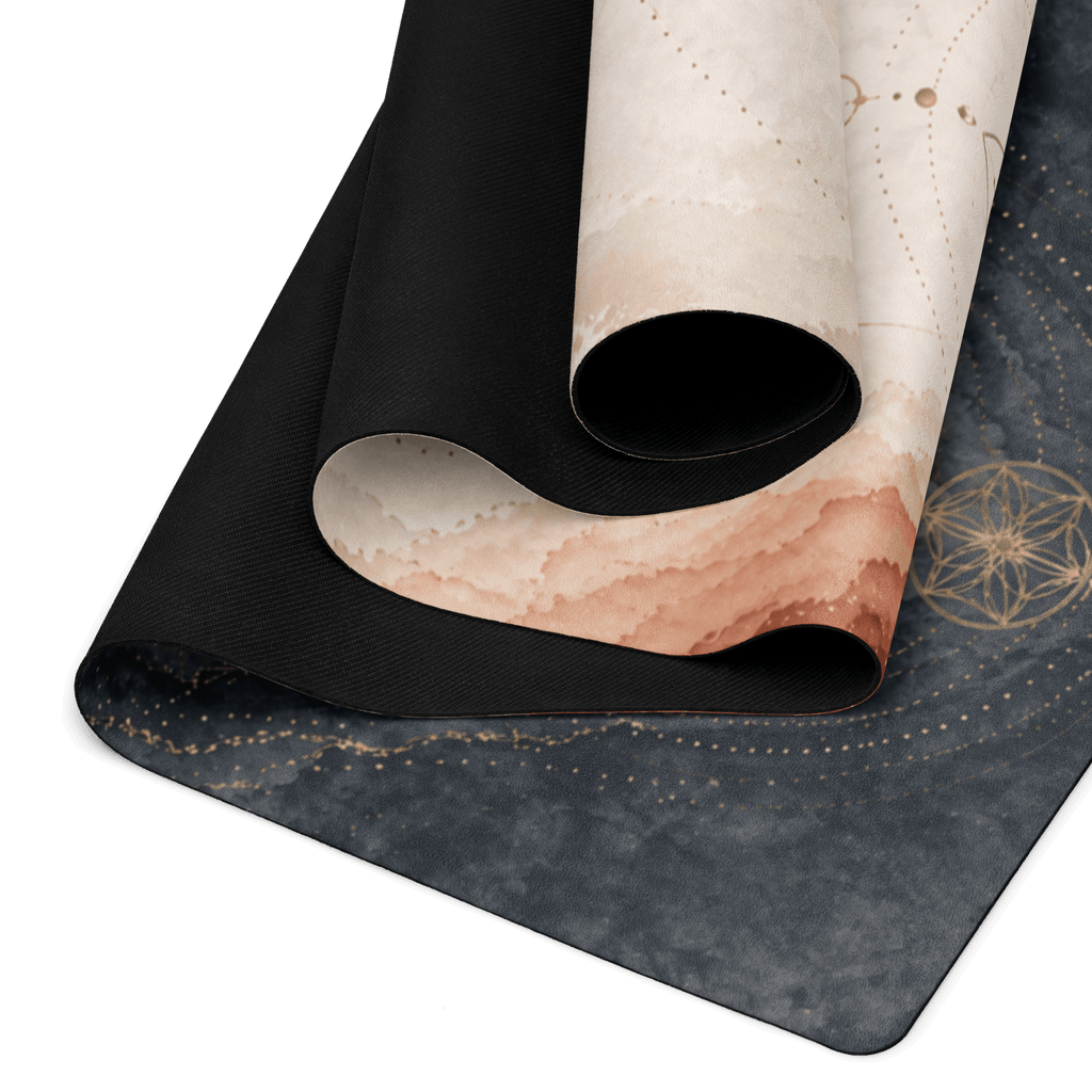 Hot Yoga Mat - Desert Core | MIYRA® showcasing a non-slip design and microfiber surface for towel-free hot yoga.